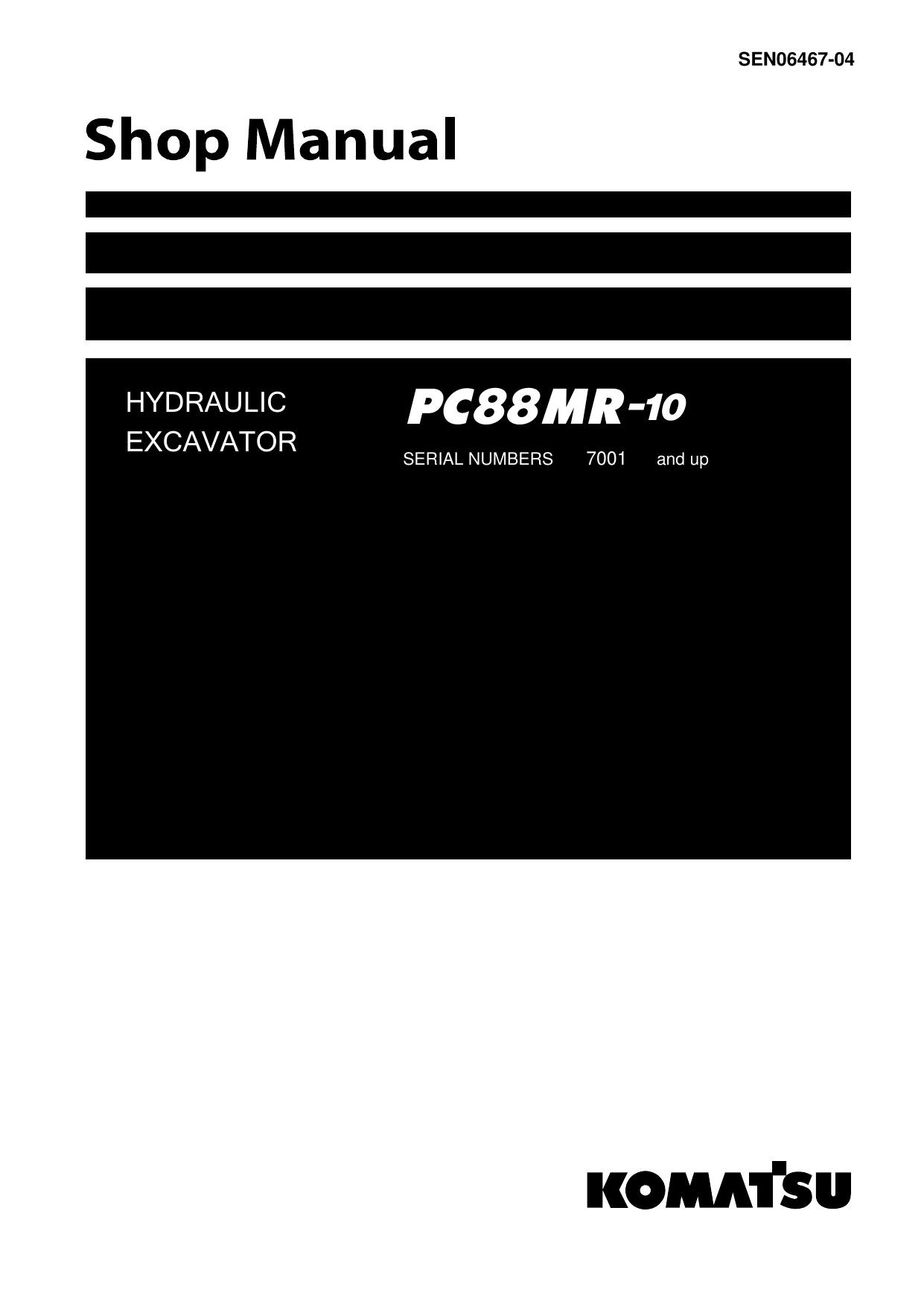 PC88MR-10 Shop Manual